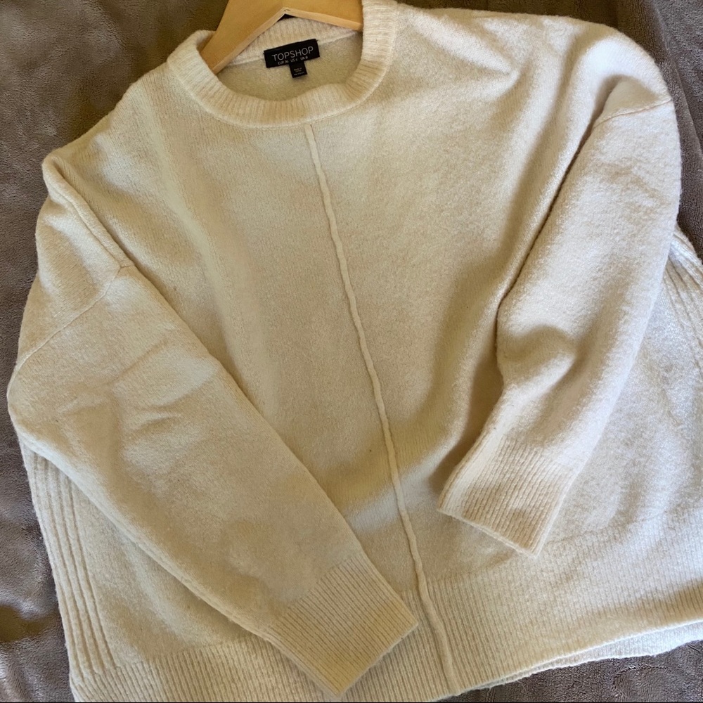 Topshop white sweater